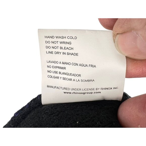 Real Madrid Knitted Winter Hat Pom Pom & Tassels Acrylic Blue Green Beanie Cozy - Picture 5 of 9